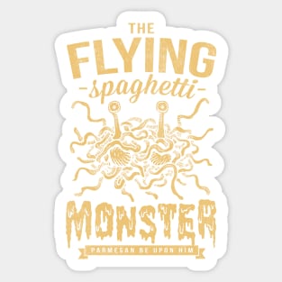 The Flying Spaghetti Monster (dark) Sticker